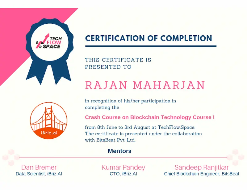 Crash Course on Blockchain Technology